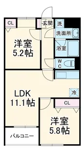 Soleil本厚木【3階】の間取り