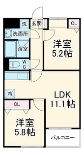 Soleil本厚木【3階】の間取り