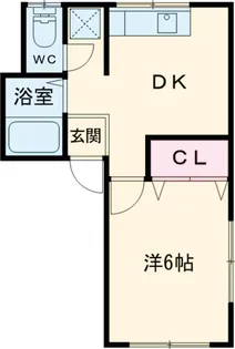 キャナル牛久【201号室】の間取り