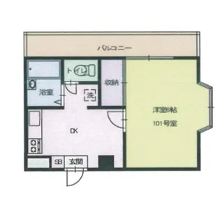 メゾン上野Ⅱ【1階】の間取り
