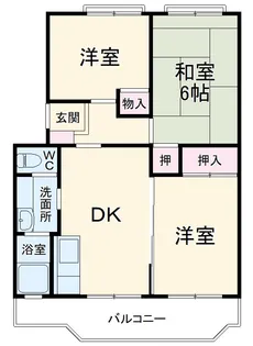 鷺沼大竹ハイツ【105号室】の間取り
