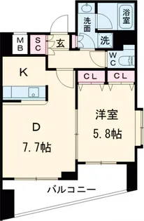 アーバネックス戸越銀座【9階】の間取り