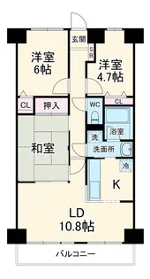 ダイアパレス朝霞【6階】の間取り