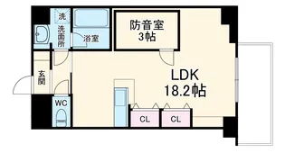 セントフィオーレ松葉【7階】の間取り
