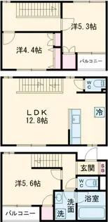 仮称)ミ・パティオA棟【1階】の間取り