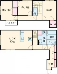 仮称)ミ・パティオA棟【1階】の間取り