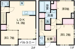仮称)ミ・パティオA棟【1階】の間取り
