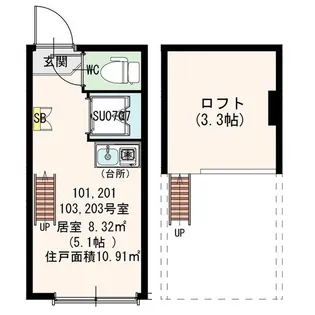ラルーチェ 【1階】の間取り