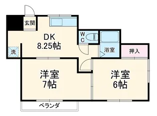 つかさハイツ【1階】の間取り