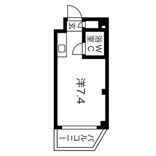 グリーンパークハイツ西山【2階】の間取り