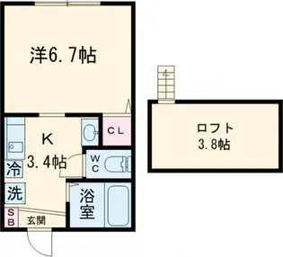 LOSA【1階】の間取り