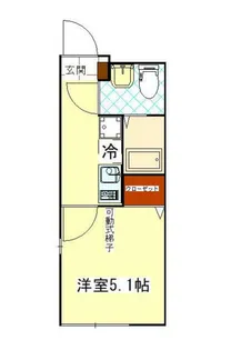 フルセイル生田【1階】の間取り