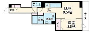 リアン【105号室】の間取り