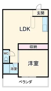 イーストジェム稲荷町【3階】の間取り