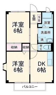 パビヨン鳴海【2階】の間取り