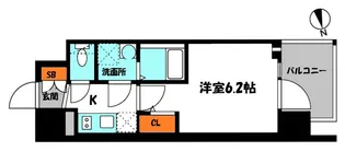 エスリード ザ・フォルテス大阪【3階】の間取り