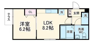 QUIET CRAB HOUSE mix山手【1階】の間取り