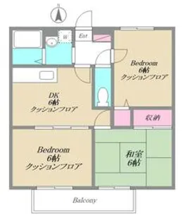 パレドール新小岩【1階】の間取り