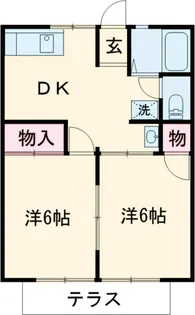 プラティ浅沼【201号室】の間取り