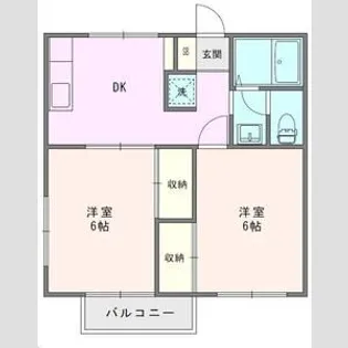 エステートピアエイト【2階】の間取り
