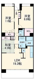 スペクトル舟津弐番館【403403号室】の間取り
