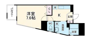 トルチェヴァリ【4F号室】の間取り