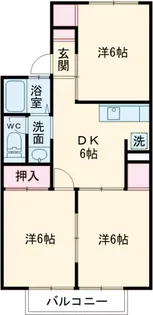 コーポ阿部A棟【203号室】の間取り