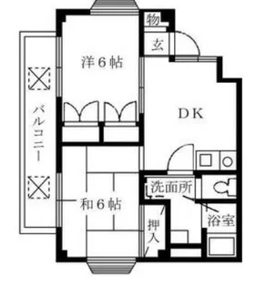 ハイツウェルネス【2階】の間取り
