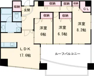 ファインクレストM【601号室】の間取り