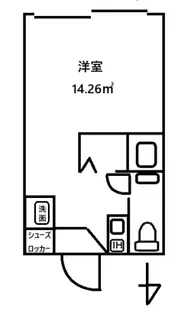 オノラインビル【1階】の間取り