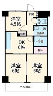 クレール湘南【1階】の間取り