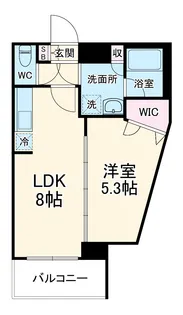 COURT BLANCHE【6階】の間取り