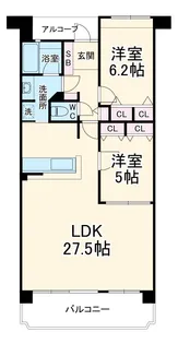 キャッスルハイツ東浦Ⅱ【302号室】の間取り