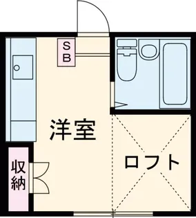 高尾シティコーポ【1階】の間取り