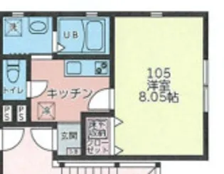 アフェット幕張10【1階】の間取り