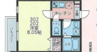 アフェット幕張10【3階】の間取り