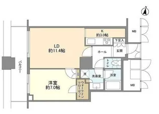 ヴィナシス金町タワーレジデンス【8階】の間取り