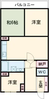 コープ府中武蔵野台3号棟【206号室】の間取り