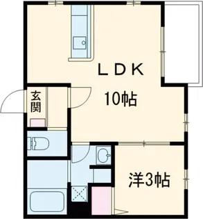 CANVAS KATSURA【201号室】の間取り