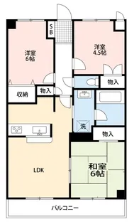 西浦和アネックスマンション【3階】の間取り