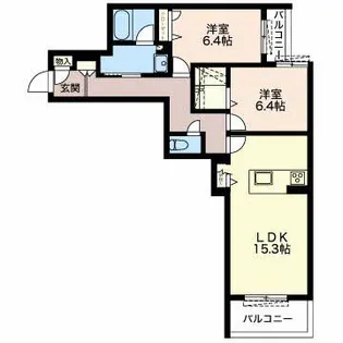 シャーメゾンステージ豊橋【3階】の間取り