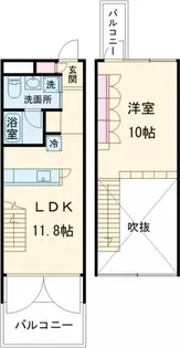 Refuge O Forest 【S202号室】の間取り