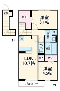 epis 広田【2階】の間取り