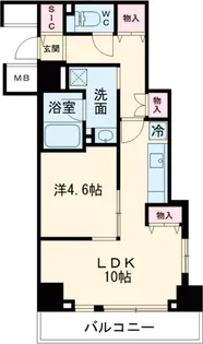 ラグゼナ北千住Ⅱ【2階】の間取り