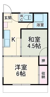 寿ハイツ【6号室】の間取り