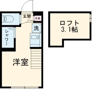 ハーモニーテラス仲宿【1階】の間取り