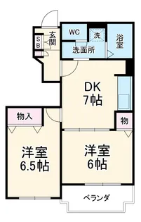 サフィニアガーデン【1階】の間取り