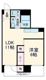 横須賀ハイム【711号室】の間取り