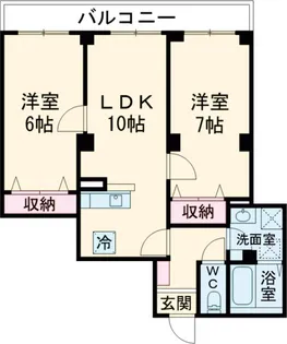 A.FLATⅡ【102号室】の間取り