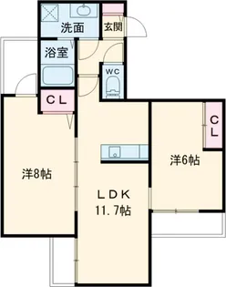 Gran千歳台B棟【3階】の間取り